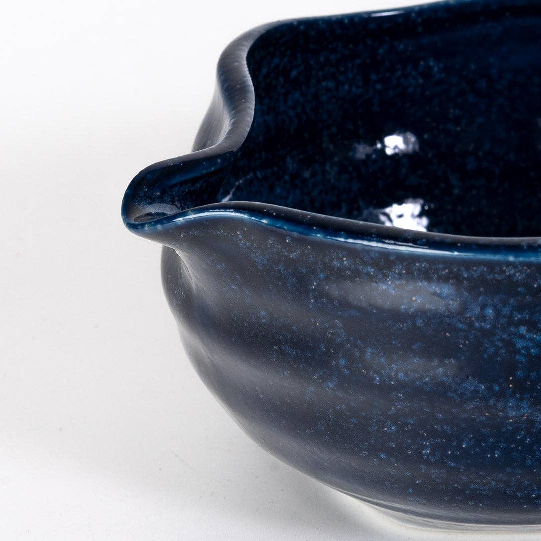 Katakuchi Matcha Bowl With Spout Navy (Japan)