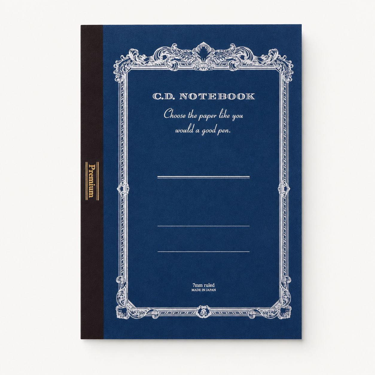 Premium C.D. Notebook | B5 | Ruled | Navy | Apica (JPN)