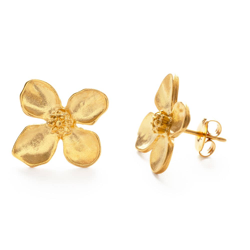 Dogwood Flower Stud Earrings | Amano Studio (CA)