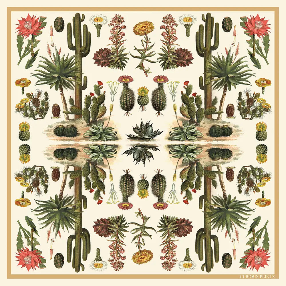 Silk Cactus Scarf | Curious Prints (TX)