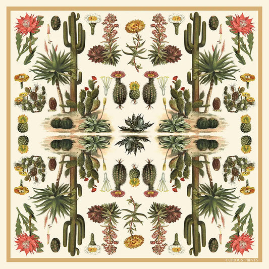 Silk Cactus Scarf | Curious Prints (TX)