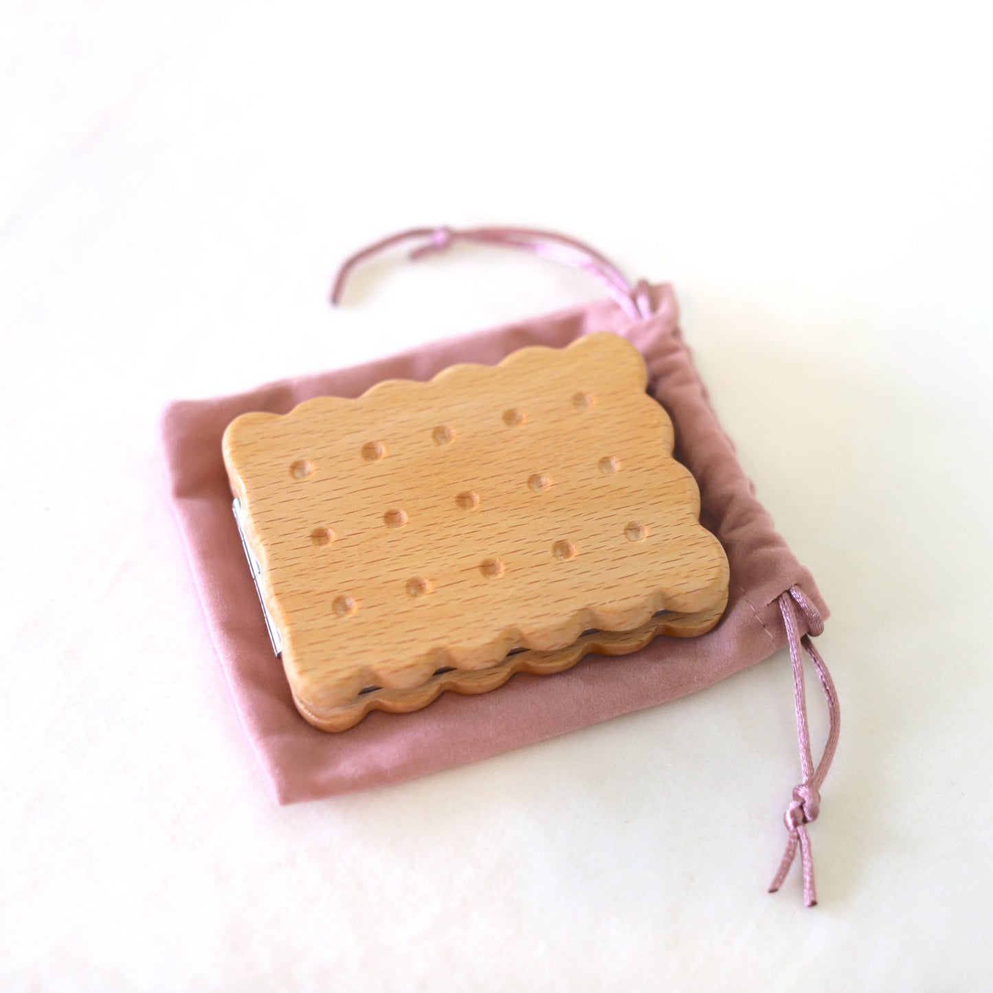 Biscuit Pocket Mirror | Senser Woodcraft (NJ)