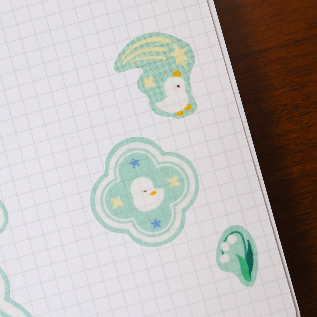 Flower Duck washi sticker sheet by Thousand Skies, alternate view 6