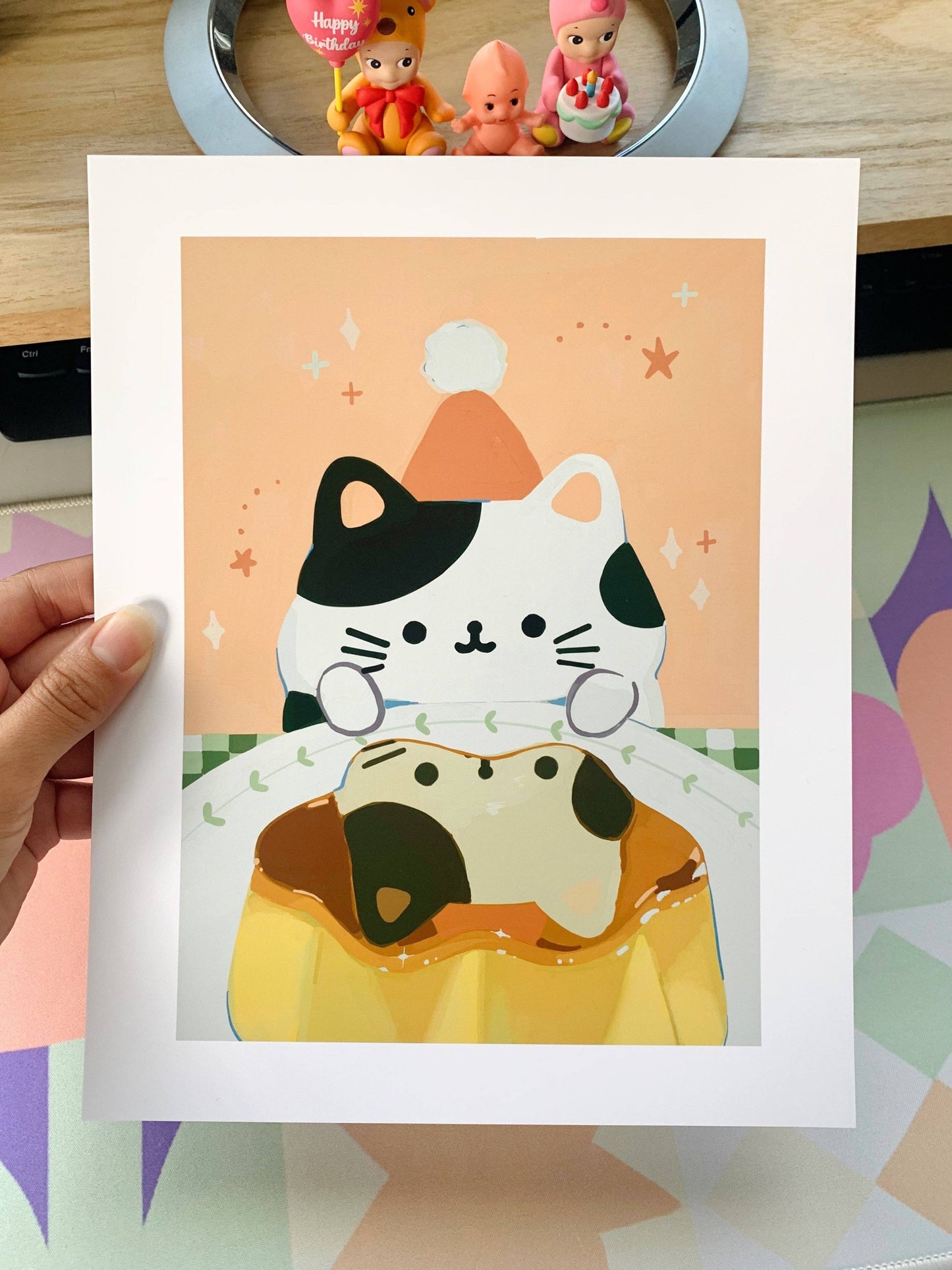 Magic Flan Print | Chocolate (OR)
