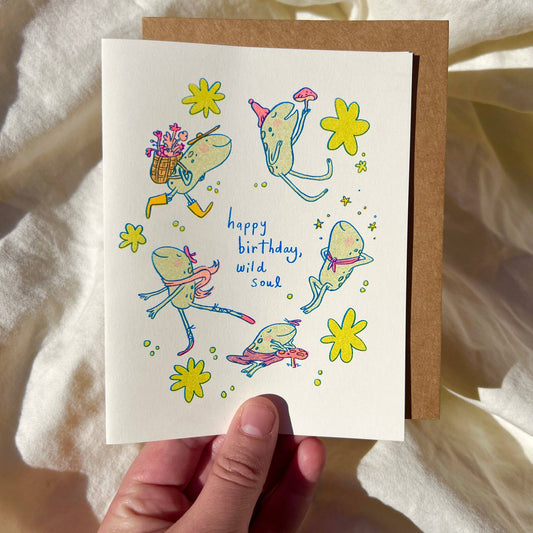 Wild Soul Risograph Birthday Card | Natalie Andrewson (CA)