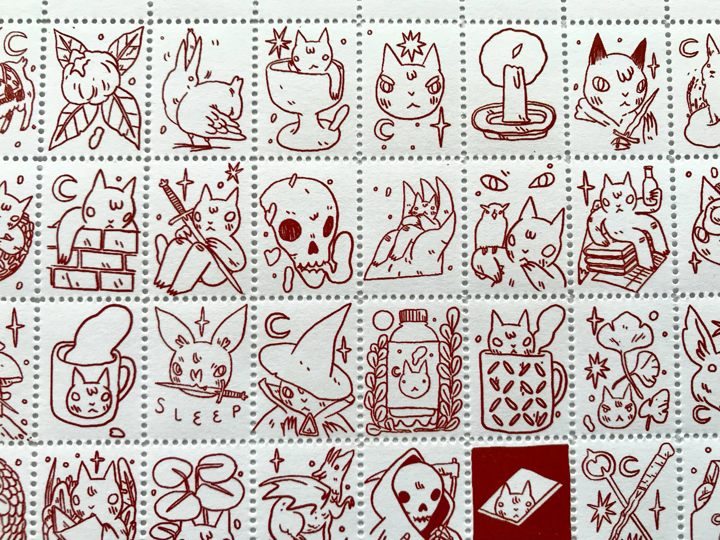 Portland Stamp Company Artist Series | Deth P. Sun (CA) | Creatures