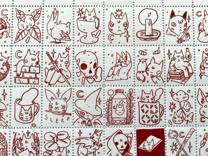 Portland Stamp Company Artist Series | Deth P. Sun (CA) | Creatures