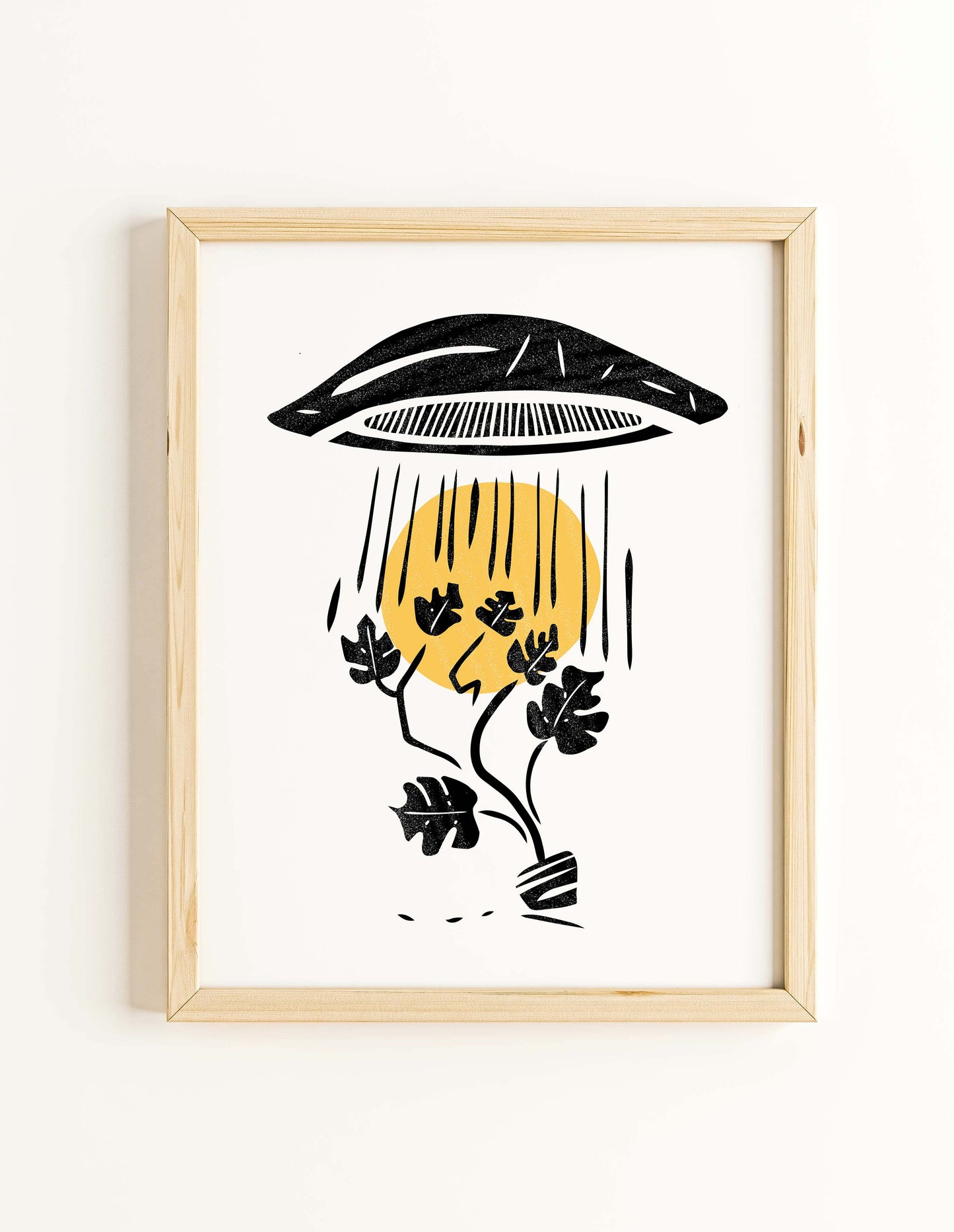 Plant Abduction Illustrated Art Print | Ellen Orchard (TX)