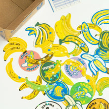 Load image into Gallery viewer, Banana Crate Sticker Box | Greeting Life (Japan)

