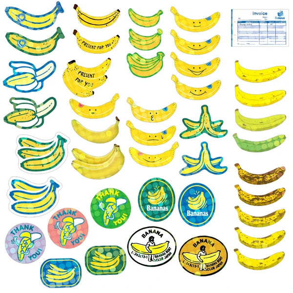 Banana Crate Sticker Box | Greeting Life (Japan)