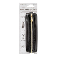 Load image into Gallery viewer, Book Band Pen Case | Patent Black | Midori (Japan)
