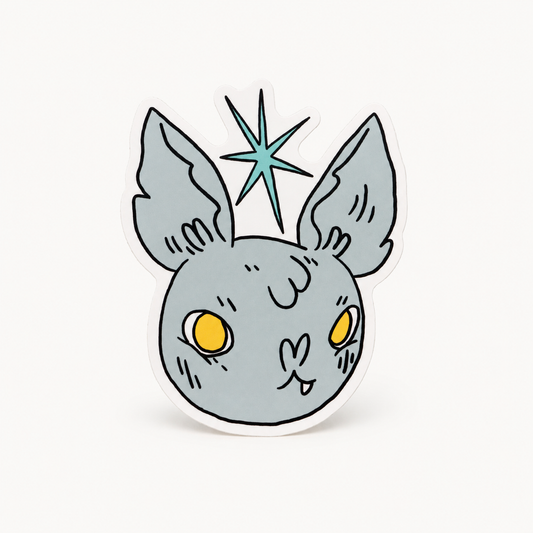 Bat Head Vinyl Sticker | Deth P. Sun (CA)