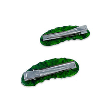 Load image into Gallery viewer, Pickle Alligator Hair Clip Set | Jenny Lemmons (CA)
