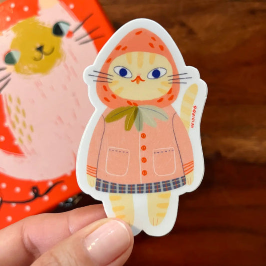 Strawberry Cat Vinyl  | Heidi Moreno (CA)