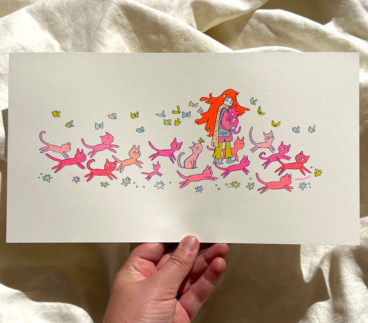 Cat Parade Riso Print | Natalie Andrewson (CA)