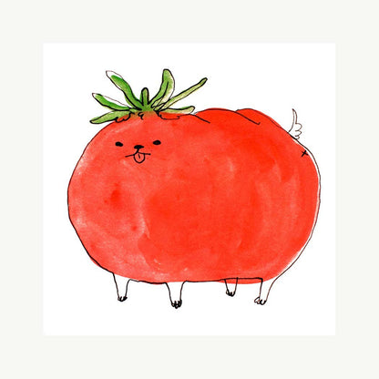 Tomato Dog Art Print | Rebekah Evans (NC)