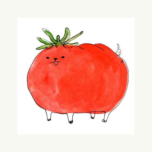 Tomato Dog Art Print | Rebekah Evans (NC)
