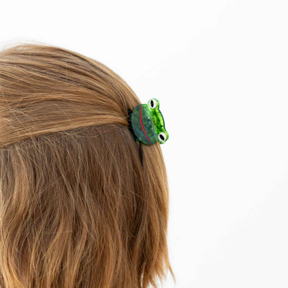 Mini Green Froggy Hair Claw Clip | Jenny Lemmons (CA)