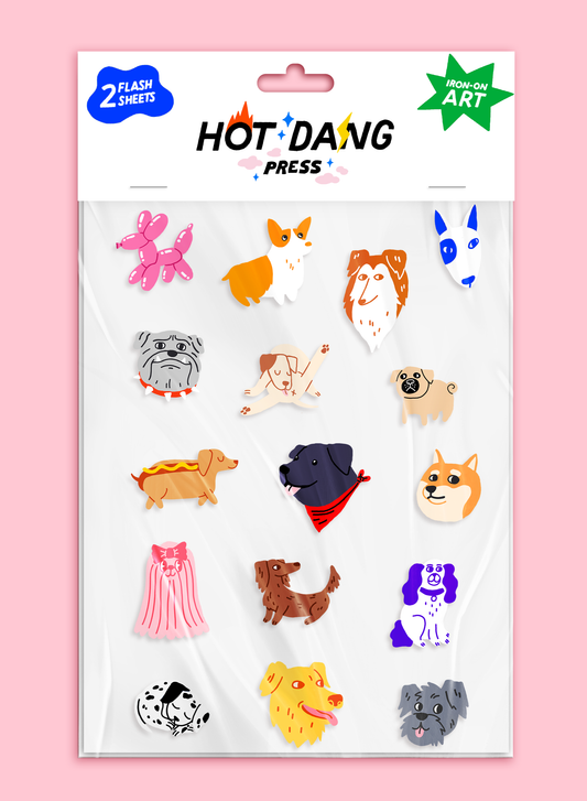 All Dogs Iron-On Sheet Set | Hot Dang Press (GA)