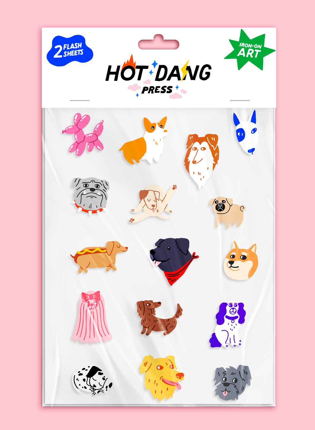 All Dogs Iron-On Sheet Set | Hot Dang Press (GA)