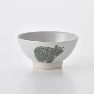 Bear Stamp Ceramic Bowl | Kenji Ota x tomofac. (Japan)