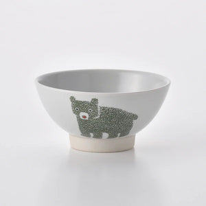 Bear Stamp Ceramic Bowl | Kenji Ota x tomofac. (Japan)