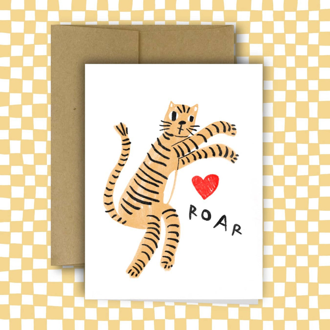 TIGER'S ROAR Greeting Card | Rani Bani Co (NY)