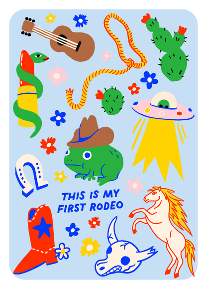 First Rodeo Iron-On Sheet Set | Hot Dang Press (GA)