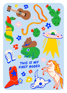 First Rodeo Iron-On Sheet Set | Hot Dang Press (GA)