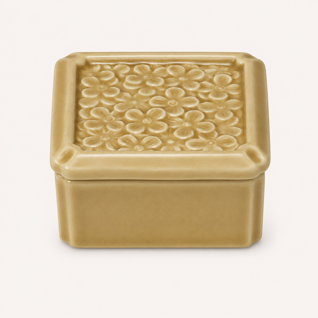 Flower Minoware Box with Lid (JPN)