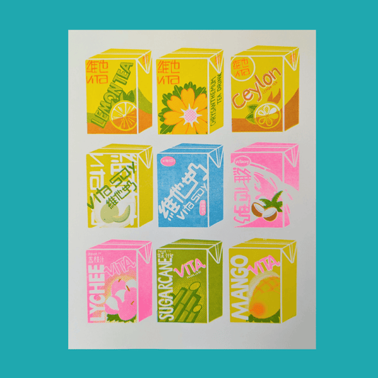 Vita Tea Drink Risograph Print | Christina Hu (CA)