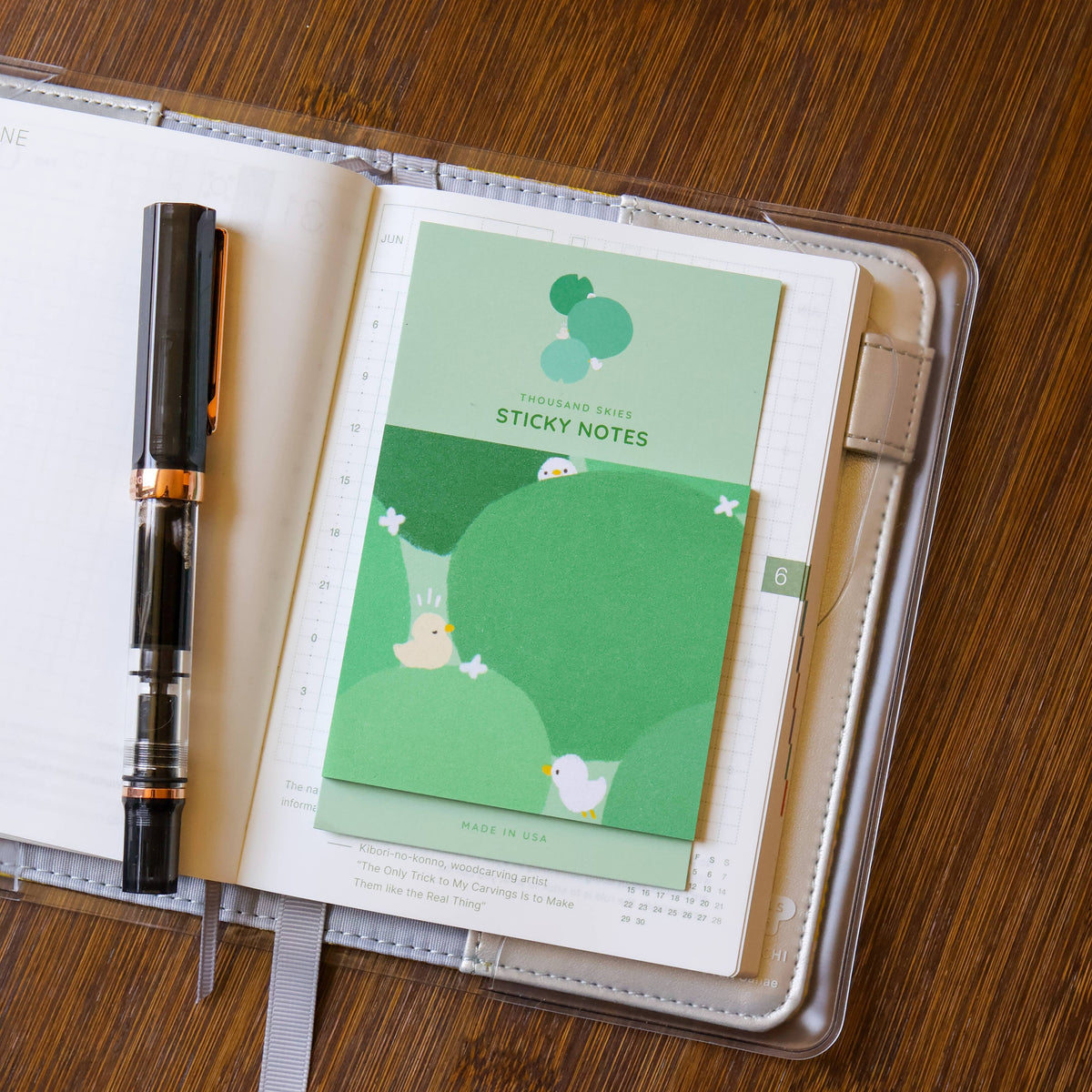 Duckies in Green Pads sticky notes by Thousand Skies, alternate view 4