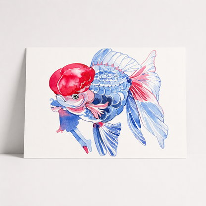Kingyo Series Mini Print | Blue | Koyamori (CAN)