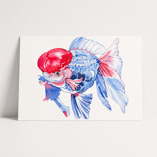 Kingyo Series Mini Print | Blue | Koyamori (CAN)