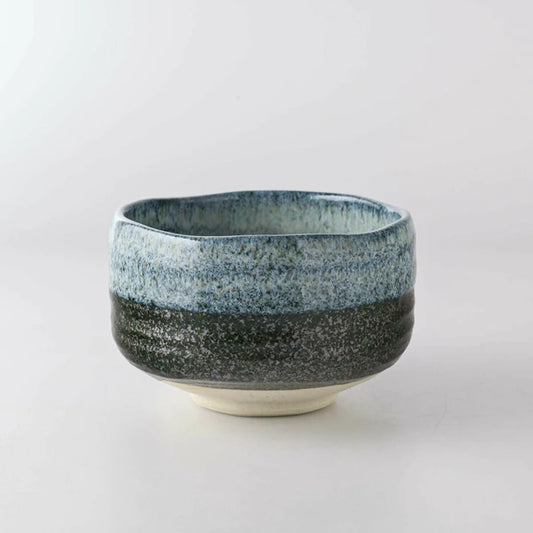 Ceramic Handmade Blue Unofu Matcha Bowl | Seifu (Japan)