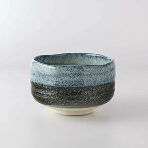Ceramic Handmade Blue Unofu Matcha Bowl | Seifu (Japan)