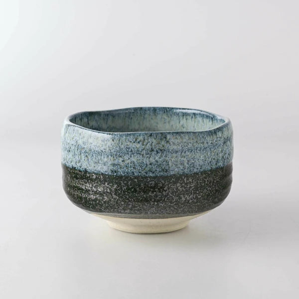 Ceramic Handmade Blue Unofu Matcha Bowl | Seifu (Japan)
