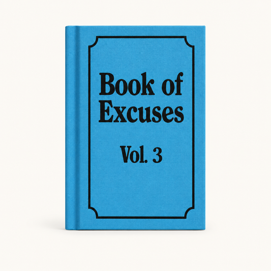 Book of Excuses Mini Hardback Notebook A7 | Ohh Deer (UK)