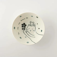 Load image into Gallery viewer, Cat and Mouse Ceramic Donburi Bowl | Kanesada Seito (Japan)
