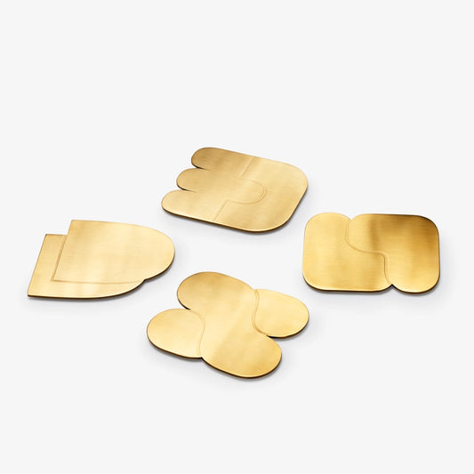 Brass Plated Coaster | Areaware (NY)
