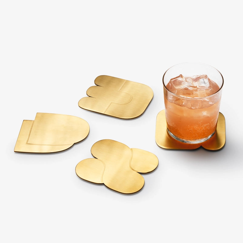Brass Plated Coaster | Areaware (NY)