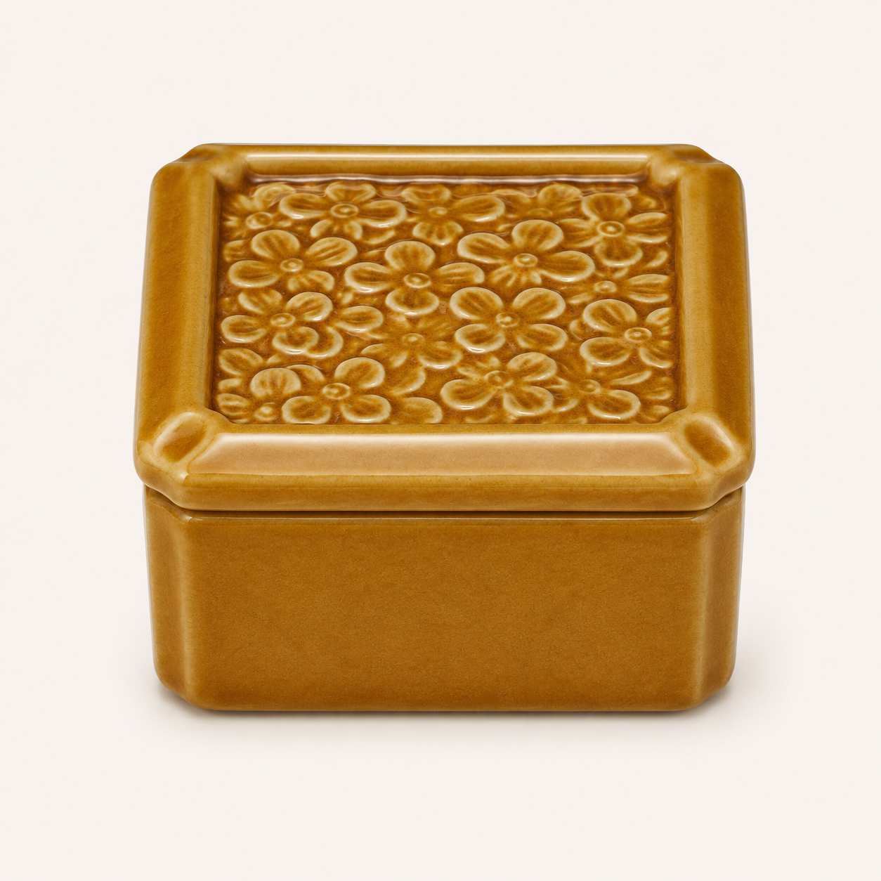 Flower Minoware Box with Lid (JPN)