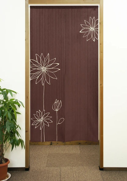 Lotus Line Noren Curtain (Japan)