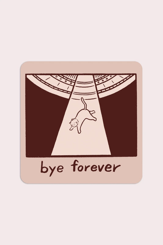 Bye Forever (UFO Cat) Vinyl Sticker | Satoshi Kurosaki
