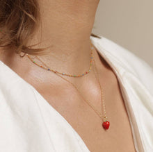 Load image into Gallery viewer, Strawberry Enamel Necklace | Amano Studio (CA)
