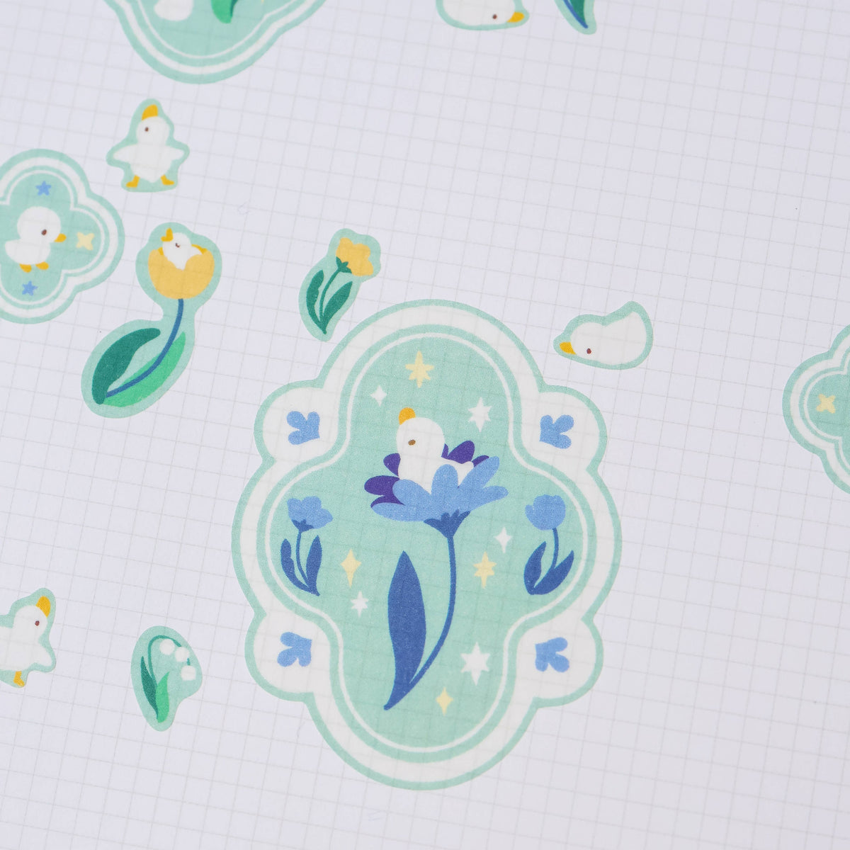 Flower Duck washi sticker sheet by Thousand Skies, alternate view 4