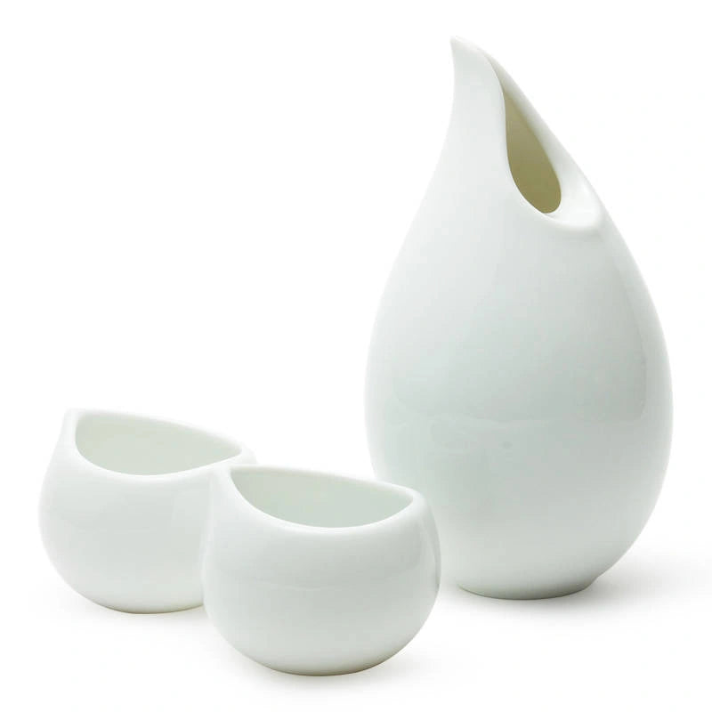 Ceramic Tear Drop Sake Set | Japan