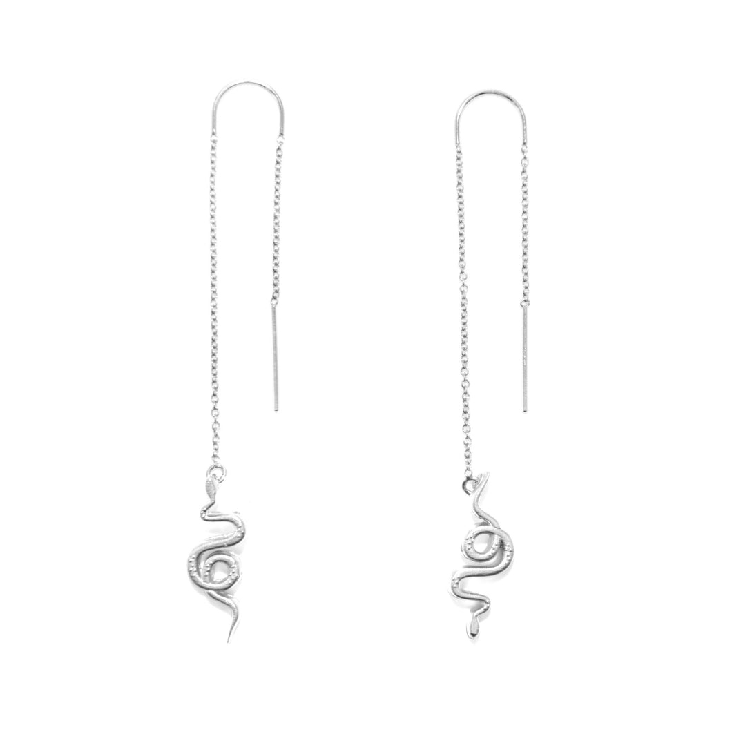 Celestial Snake Threader Earrings | Mineral and Matter (UT)
