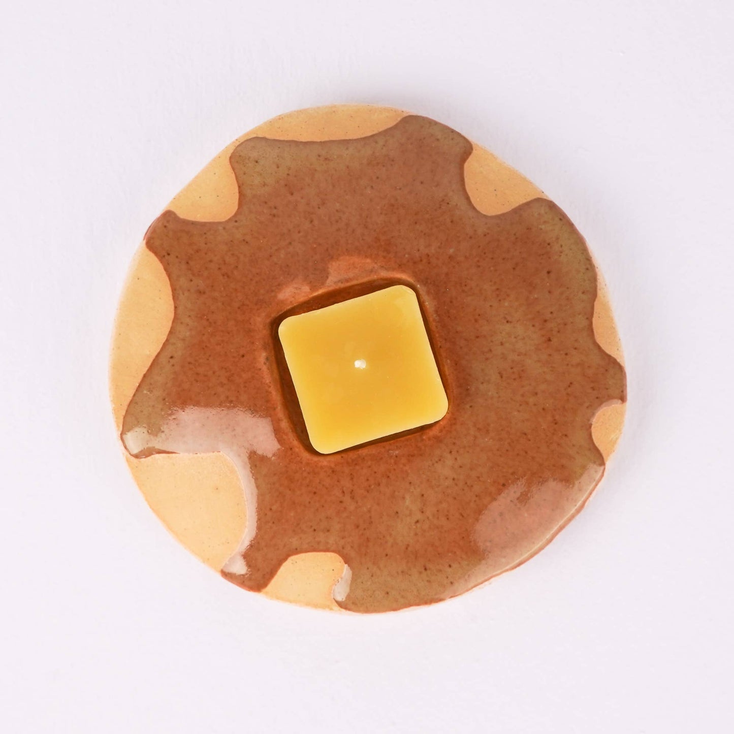 Ceramic Pancake Candle Holder | Collin Garrity (Mo)