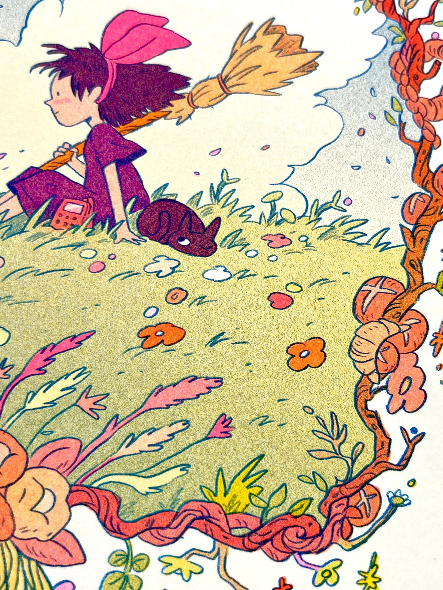 Kiki's Delivery Service Risograph Print | Natalie Andrewson (CA)